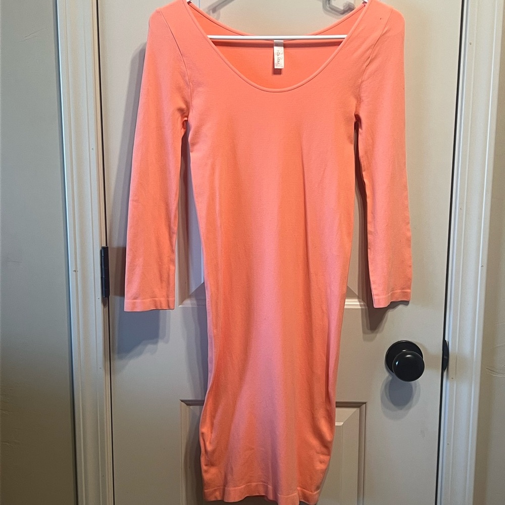 Elegant Peach Women's Dress